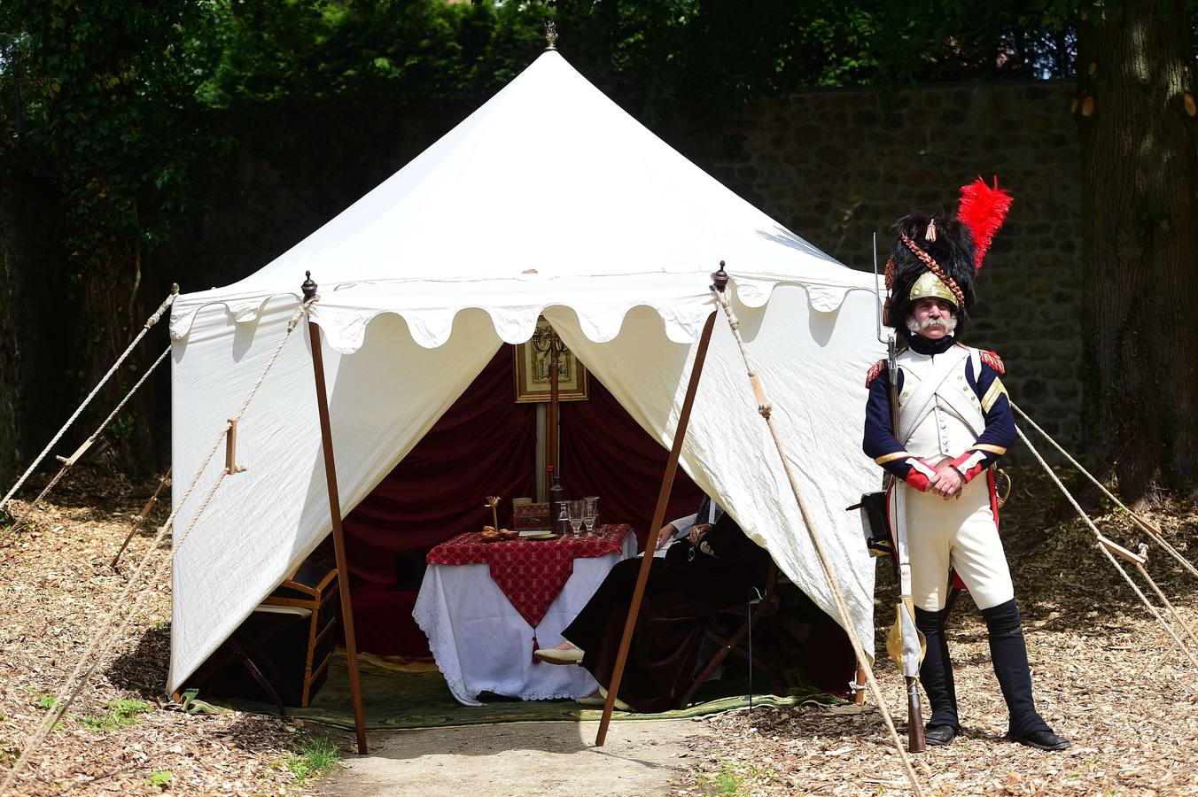 Recreación de la batalla de Waterloo