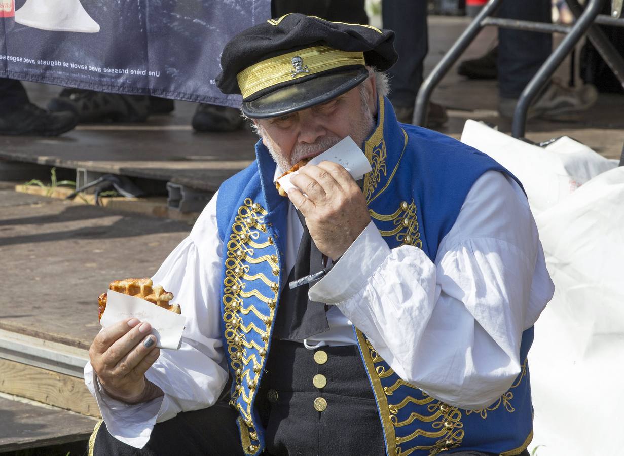 Recreación de la batalla de Waterloo