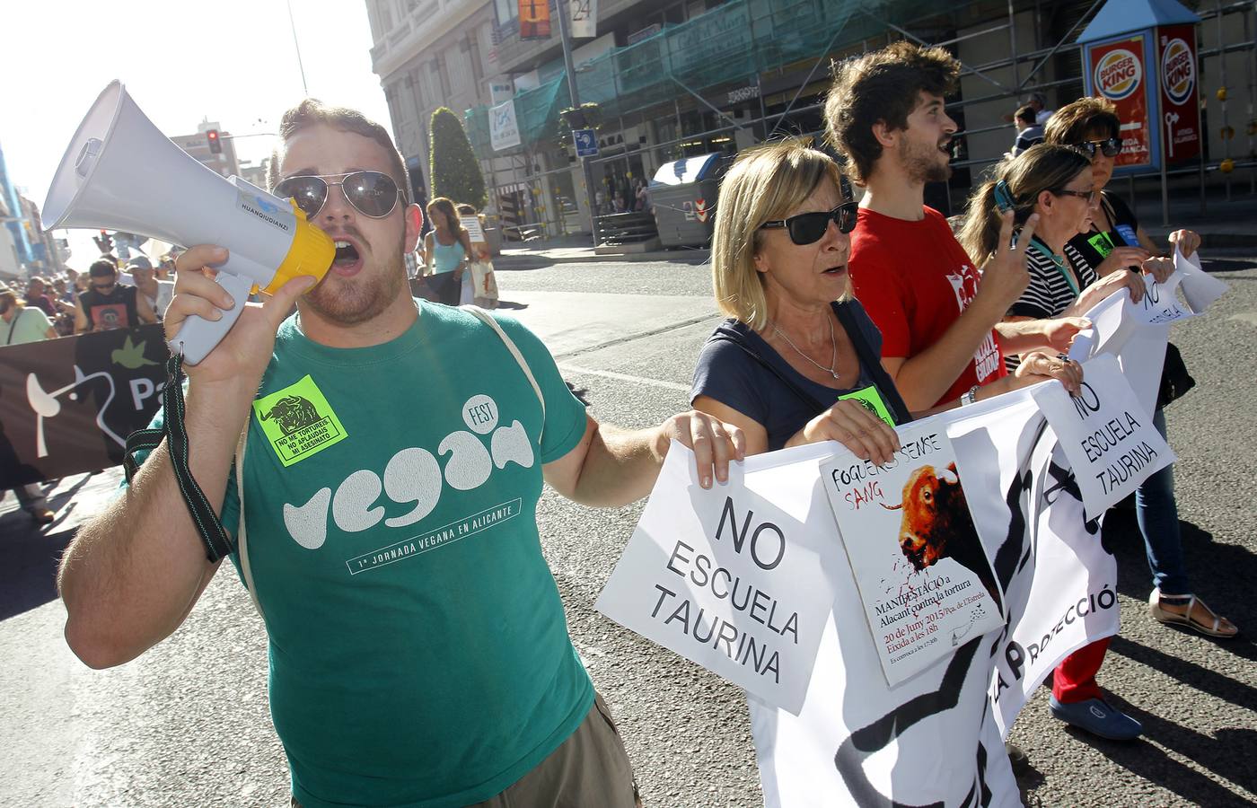 Manifestación antitaurina en Alicante