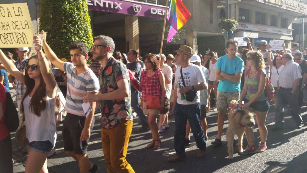 Manifestación antitaurina en Alicante