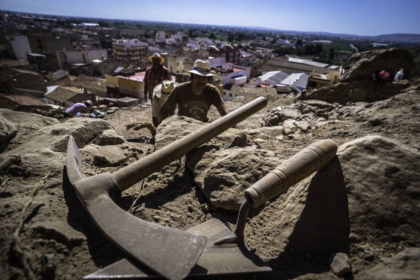 Excavación arqueológica en la Ladera del Castillo de Callosa del Segura