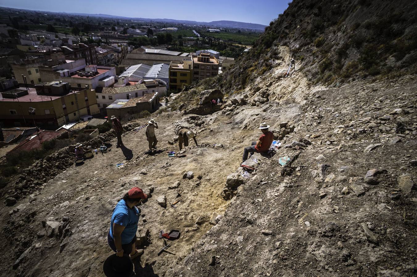 Excavación arqueológica en la Ladera del Castillo de Callosa del Segura