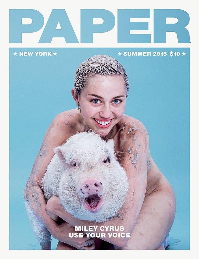 Miley Cyrus protagoniza la portada de Paper Magazine. 