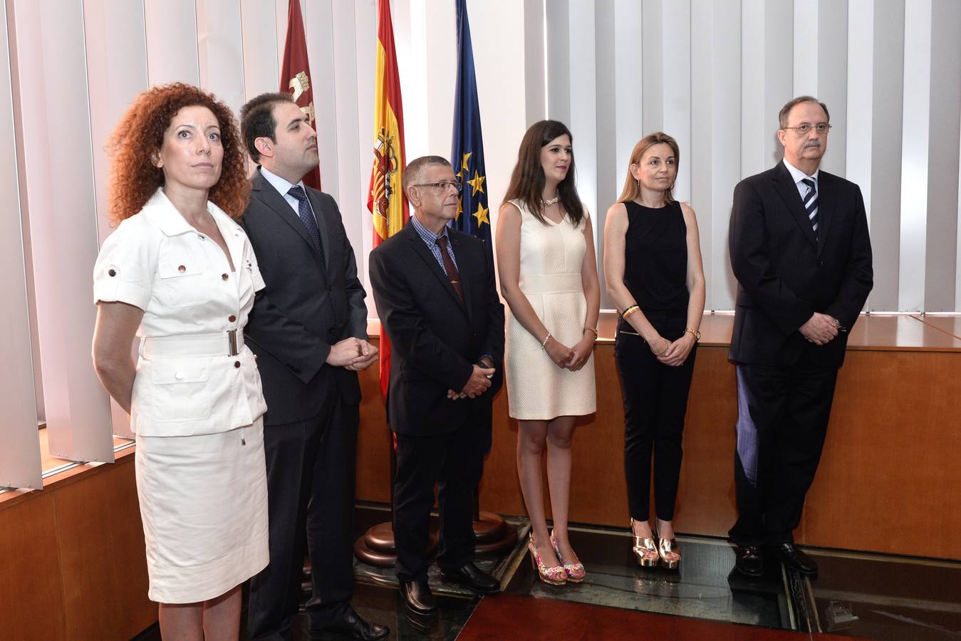 Los directores posan tras el acto de toma de posesión.