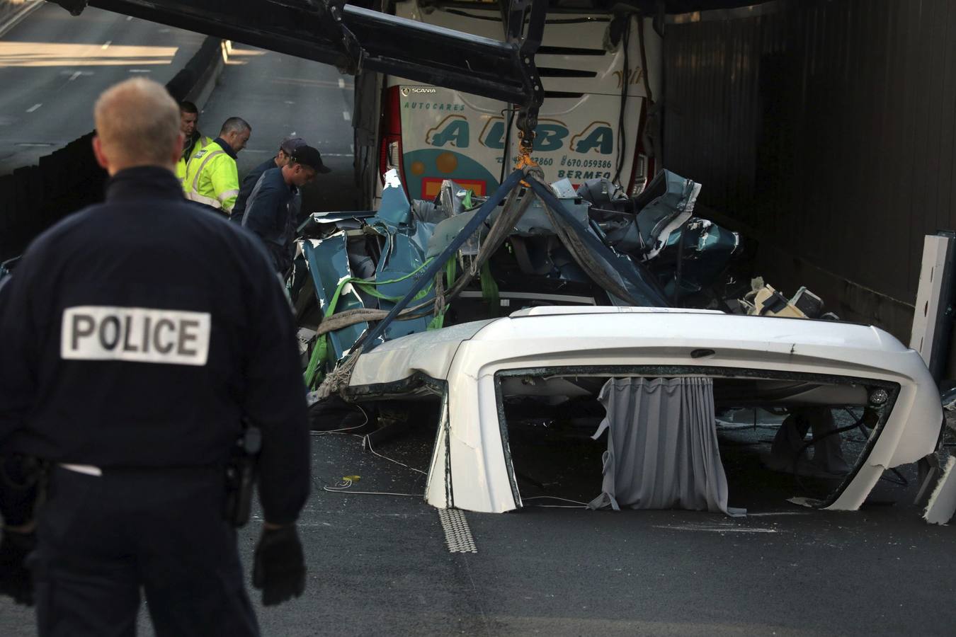 Accidente de un autobús español en Francia