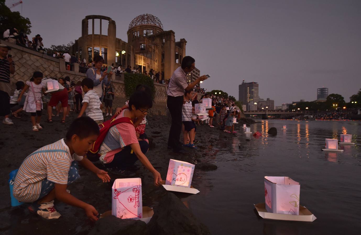 Recuerdo de la víctimas de Hiroshima