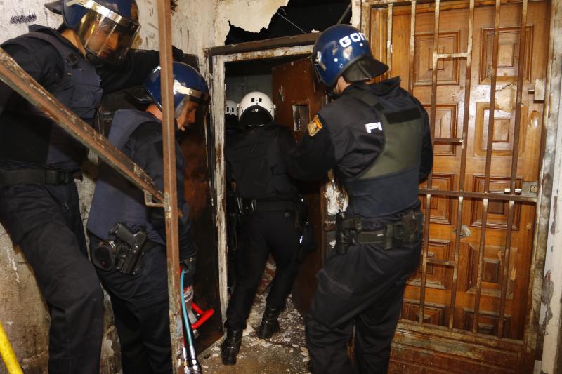 Una treintena de detenidos en una redada antidroga en La Paz