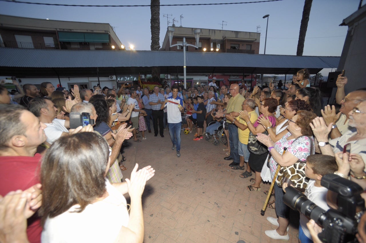 Llano de Brujas celebra con Miguel Ángel López la medalla de oro
