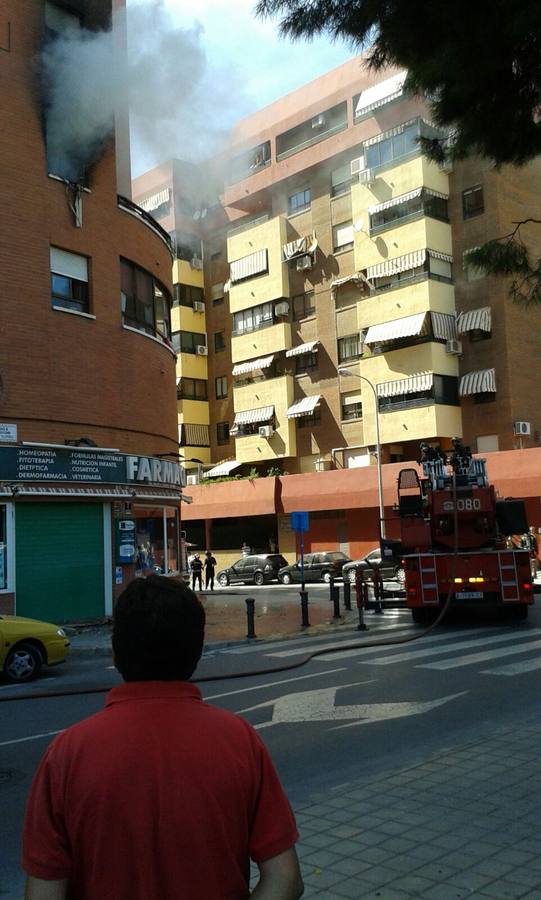 Incendio en una vivienda en el barrio de San Blas