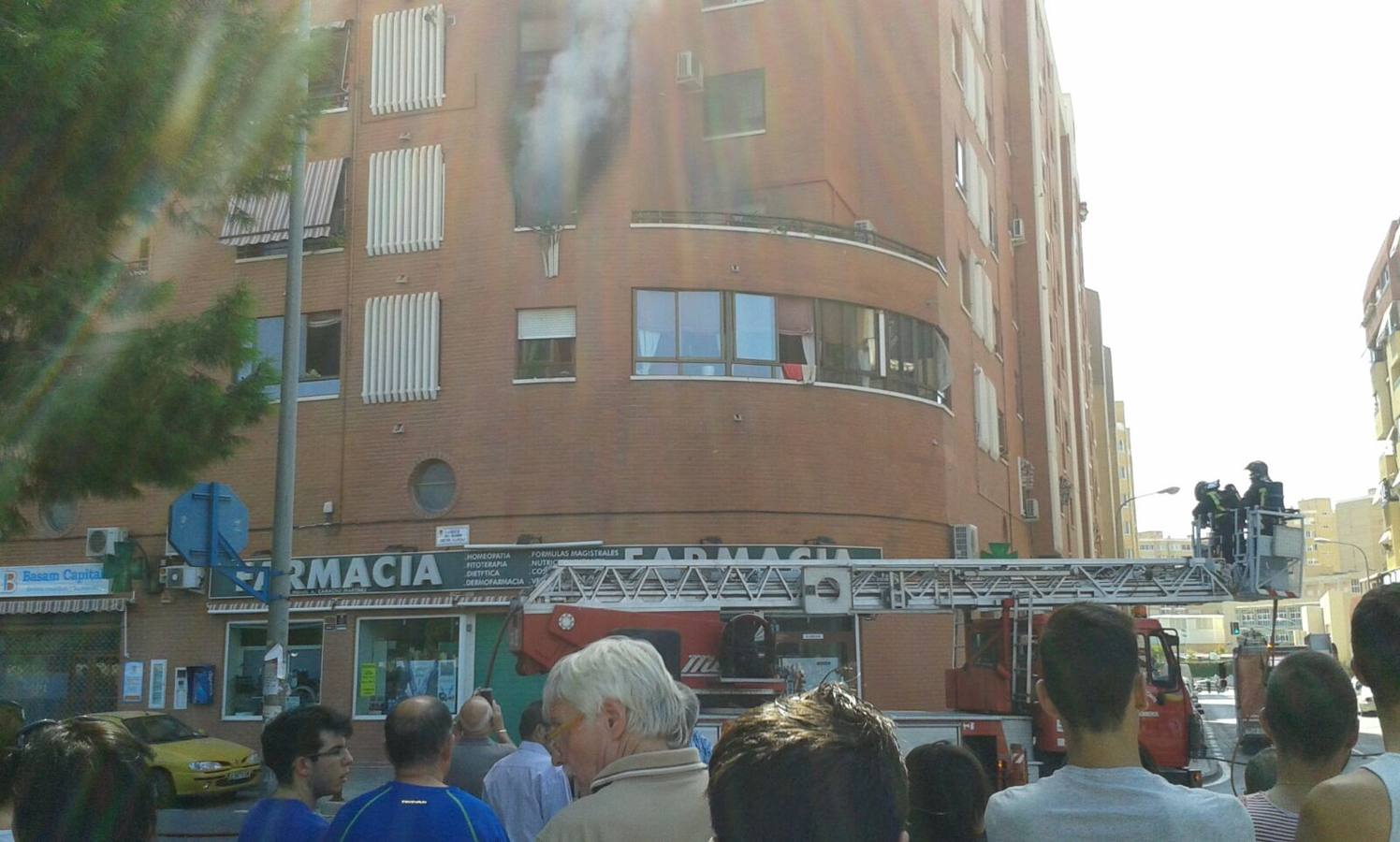 Incendio en una vivienda en el barrio de San Blas