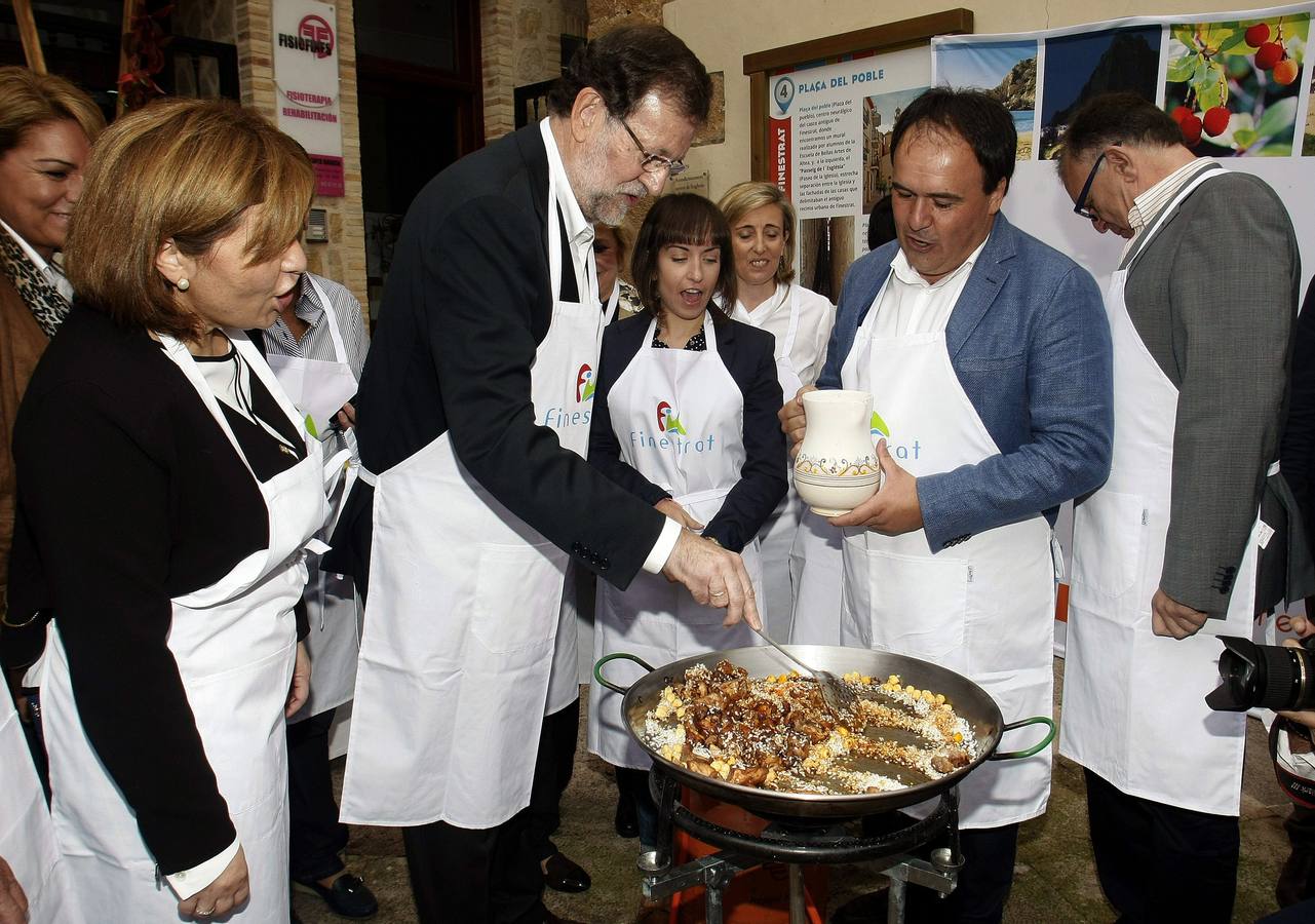 Mariano Rajoy clausura un acto en Finestrat y pasea por Calpe