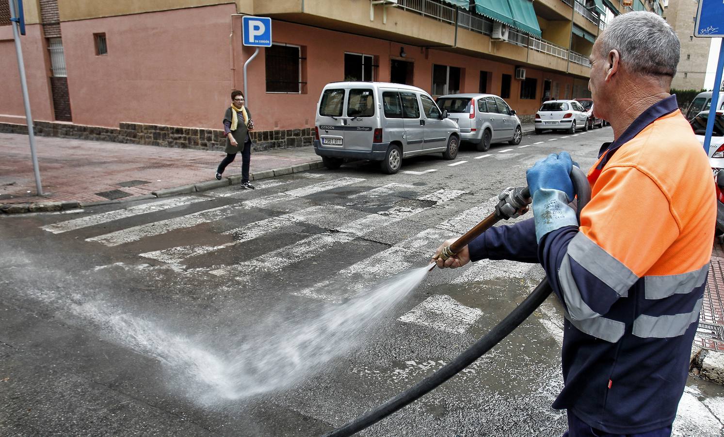 Limpieza en en barrio Gran Vía Sur