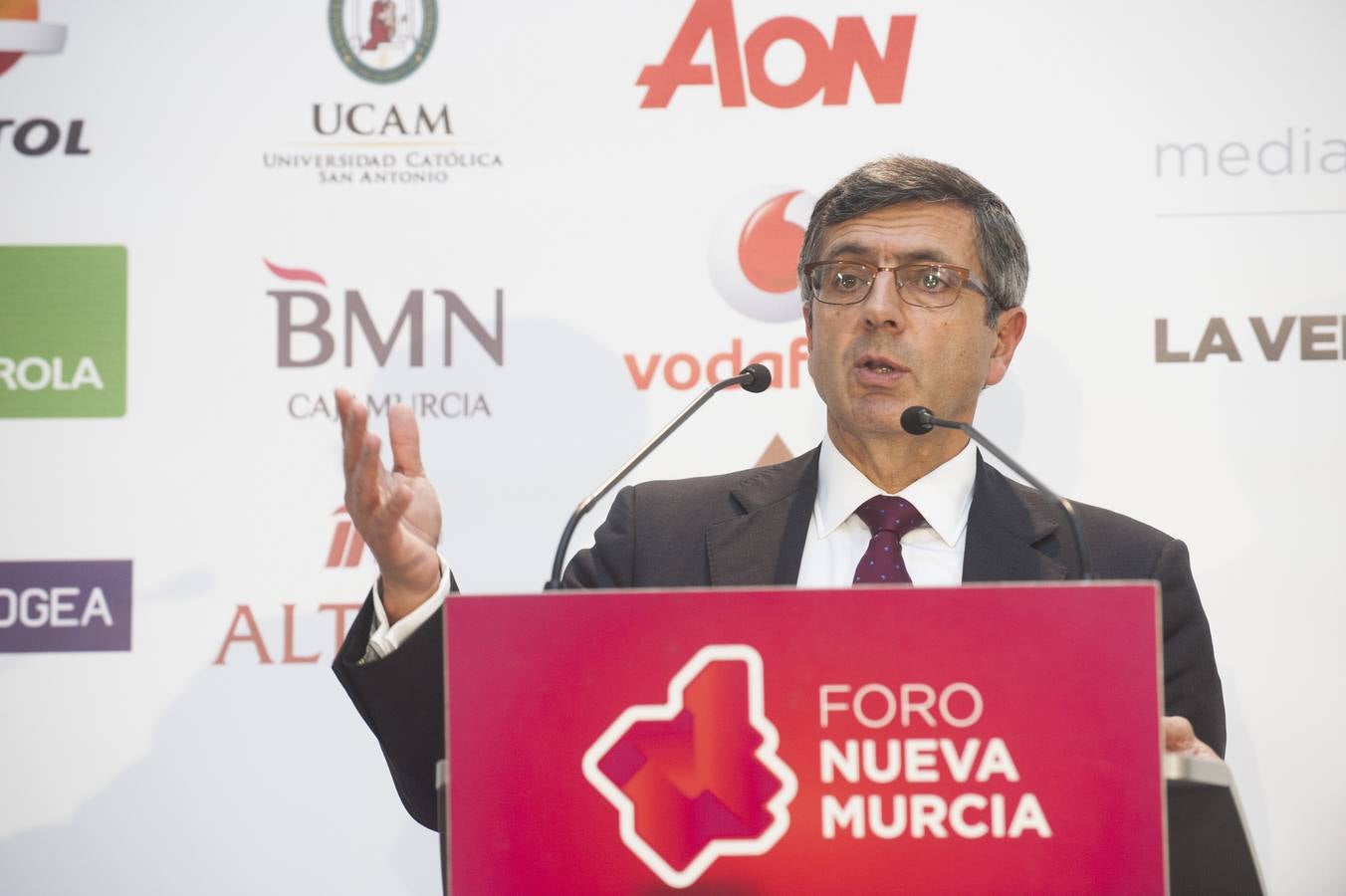 El presidente de Vodafone España, Francisco Román, en el Foro Nueva Murcia