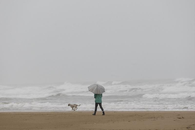 Temporal de viento y lluvia en la Comunitat