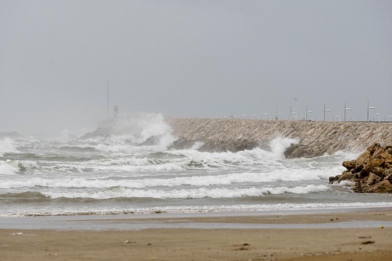 Temporal de viento y lluvia en la Comunitat