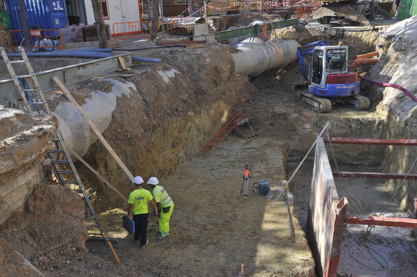 Restraso en las obras del colector de Carrús