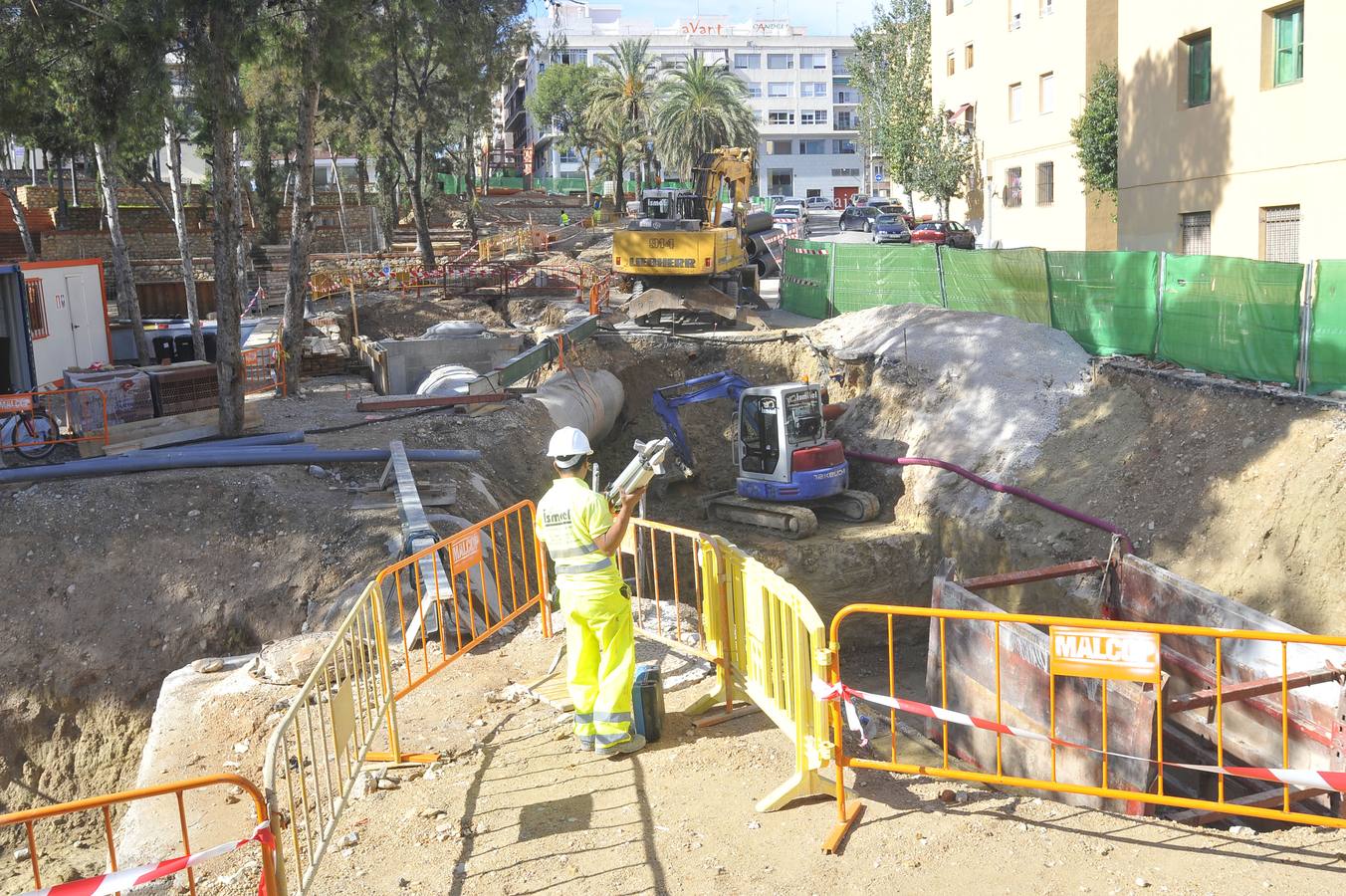 Restraso en las obras del colector de Carrús