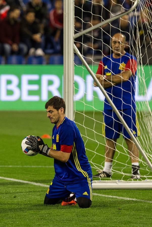 Entrenamiento de la selección española en el Rico Pérez