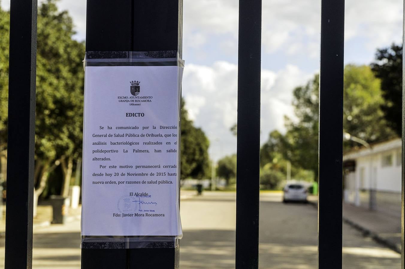 El Ayuntamiento de Granja de Rocamora clausura el polideportivo al encontrar un elevado brote de legionela