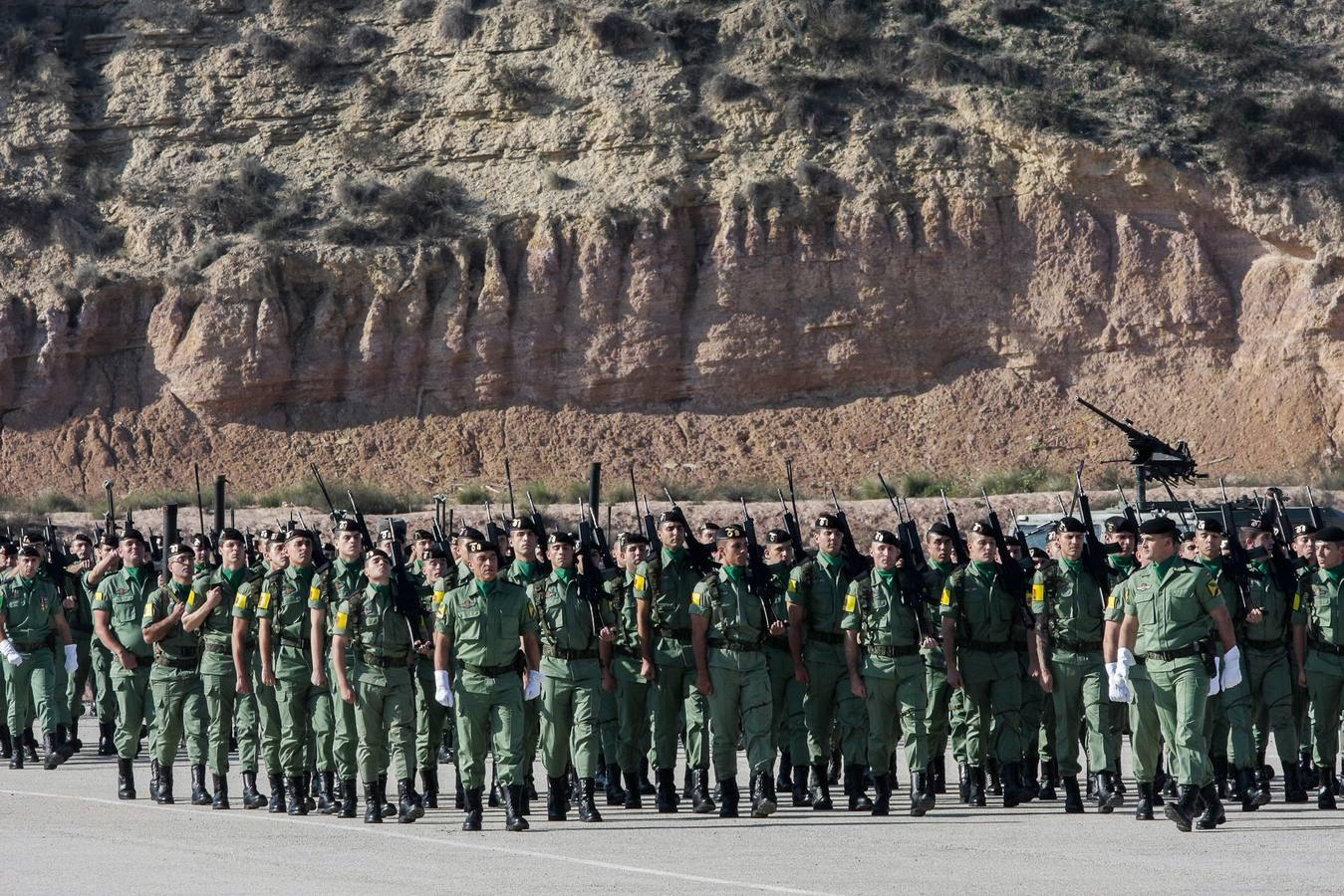 Parada para festejar la Inmaculada en la Bripac