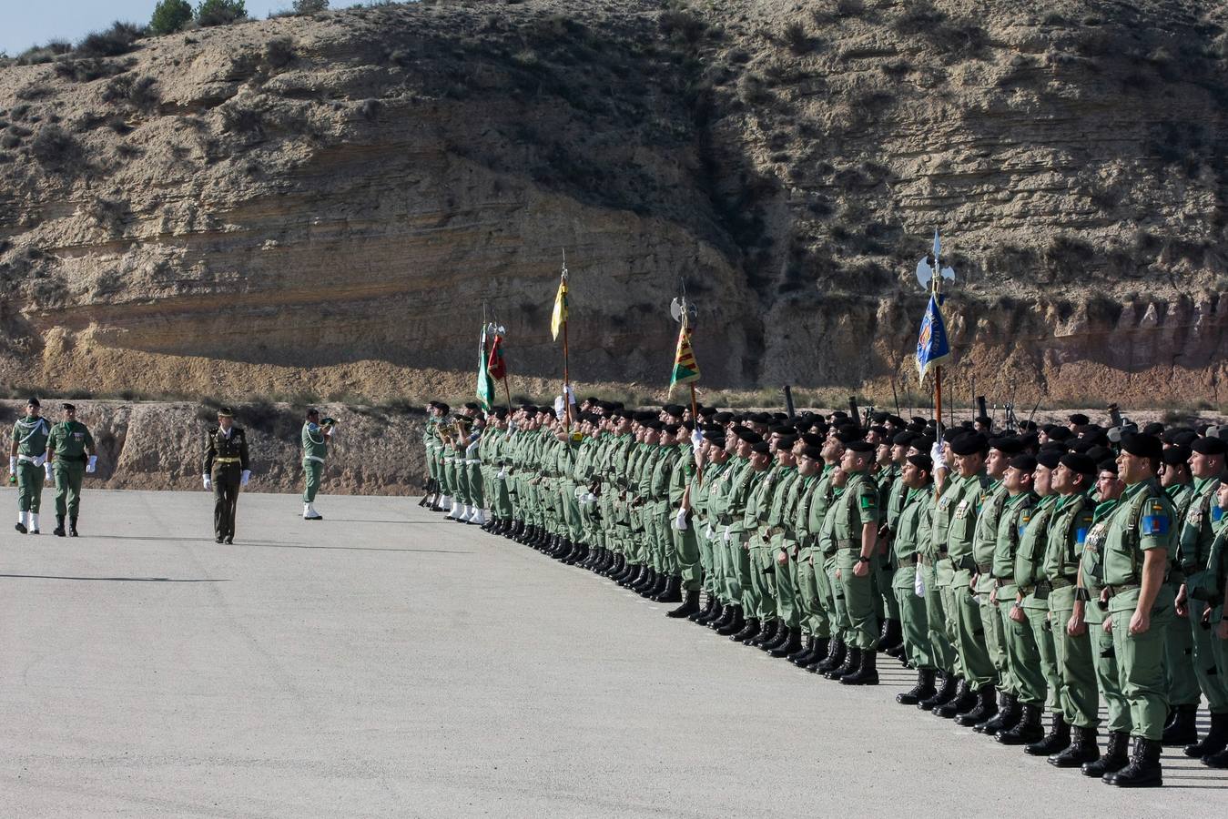 Parada para festejar la Inmaculada en la Bripac