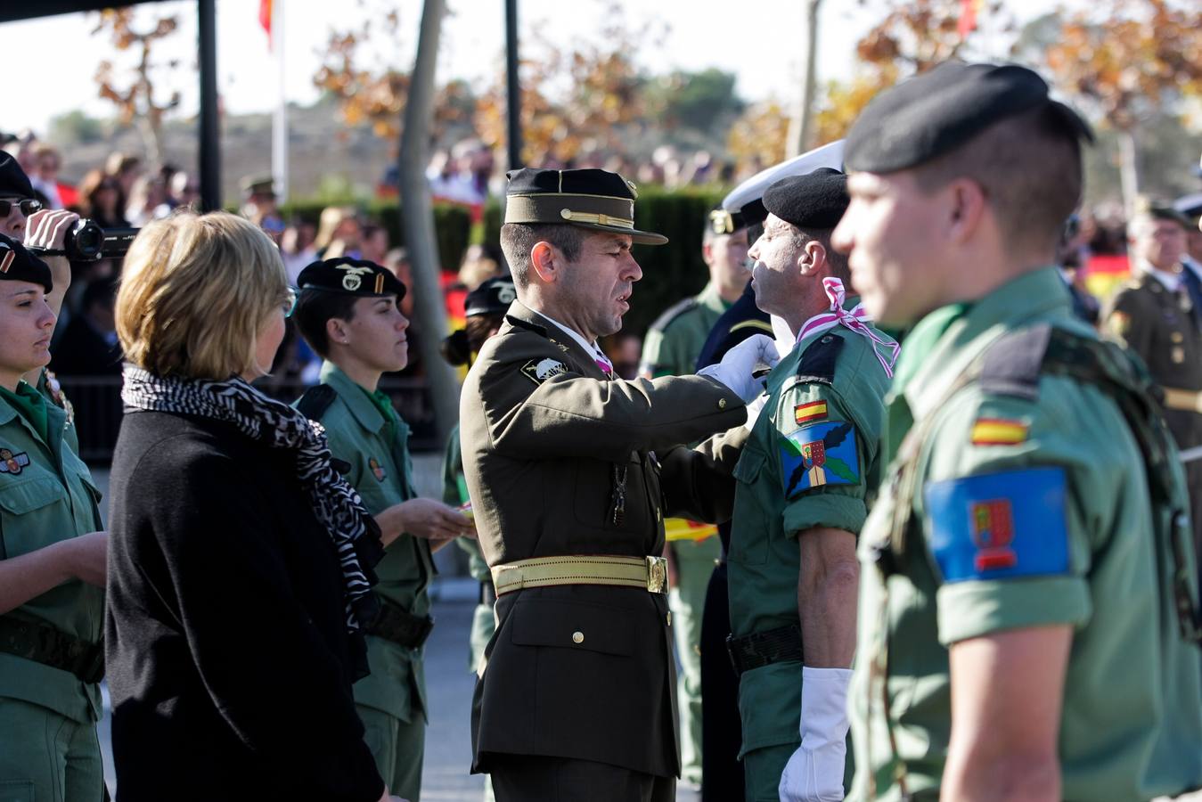 Parada para festejar la Inmaculada en la Bripac