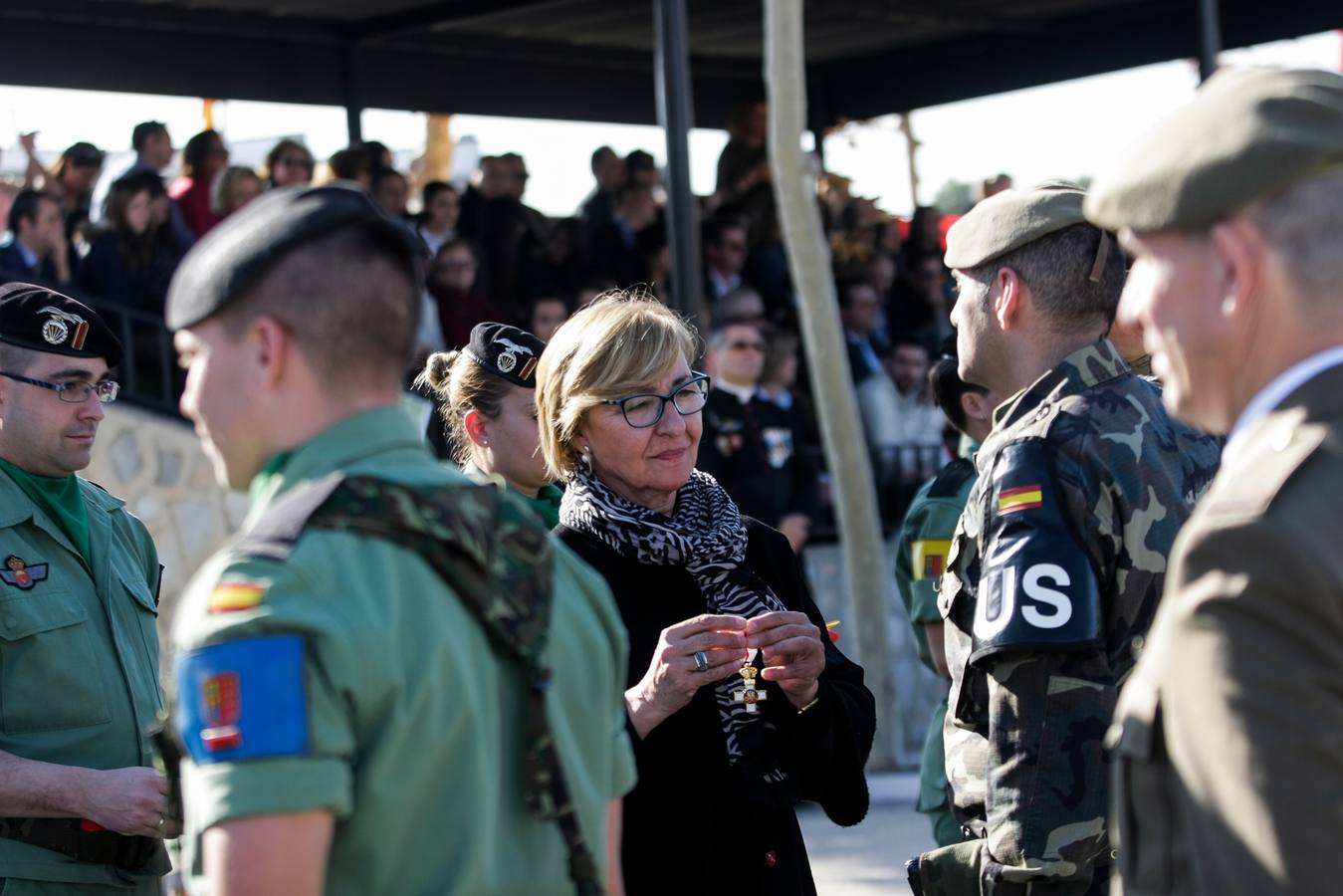 Parada para festejar la Inmaculada en la Bripac