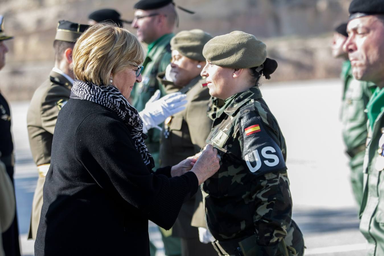 Parada para festejar la Inmaculada en la Bripac