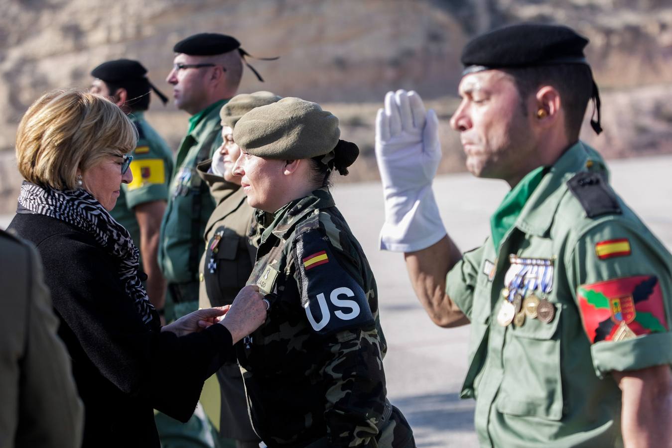 Parada para festejar la Inmaculada en la Bripac