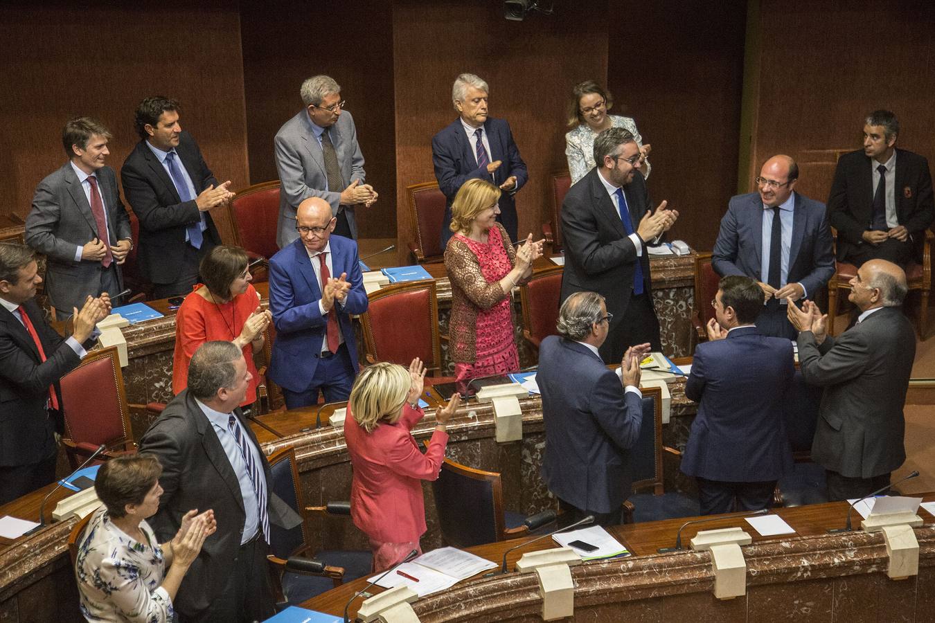 30 DE JUNIO. El candidato del PP, Pedro Antonio Sánchez, es designado como sexto presidente de la Región de Murcia.