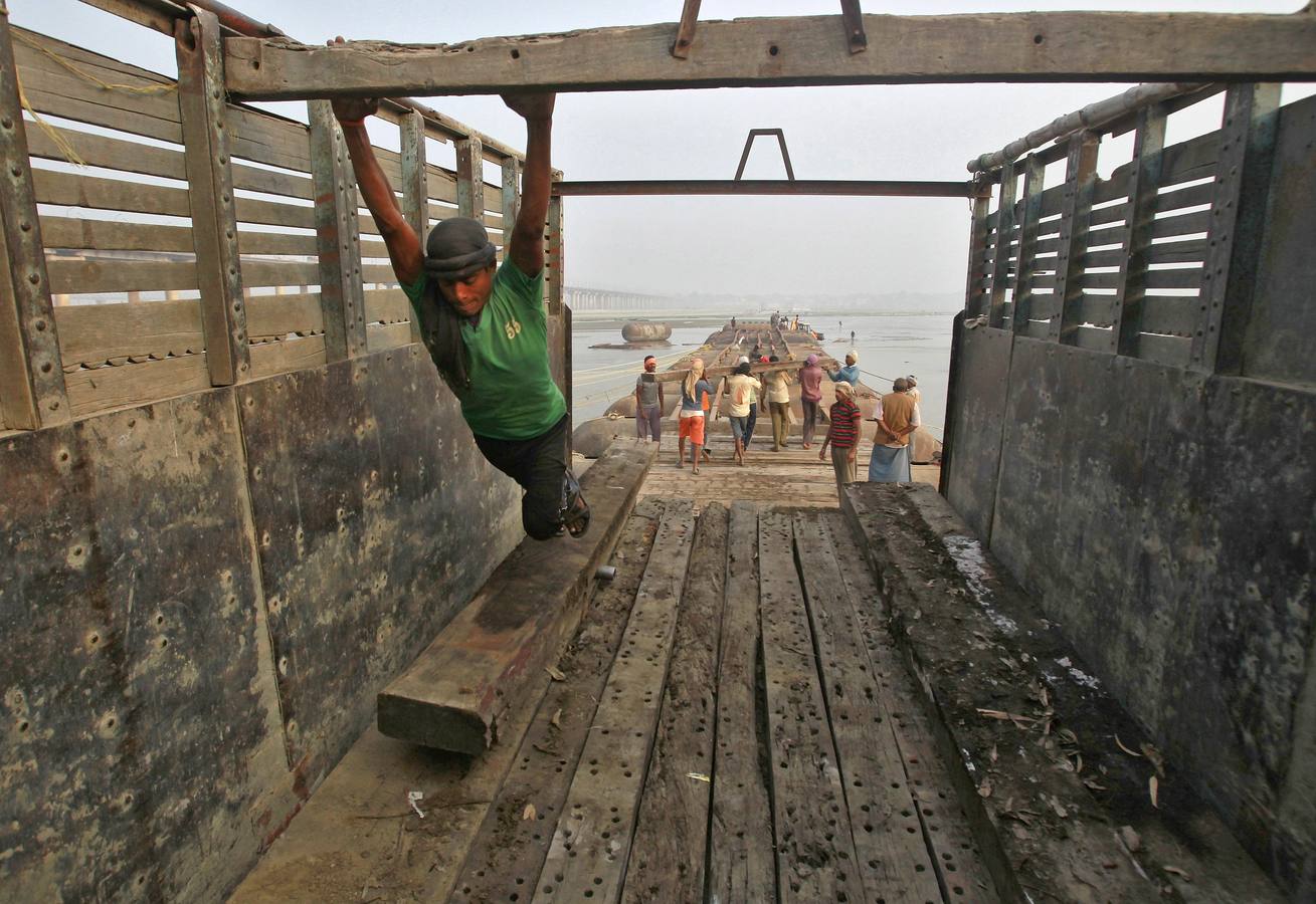 Preparándose para el Magh Mela