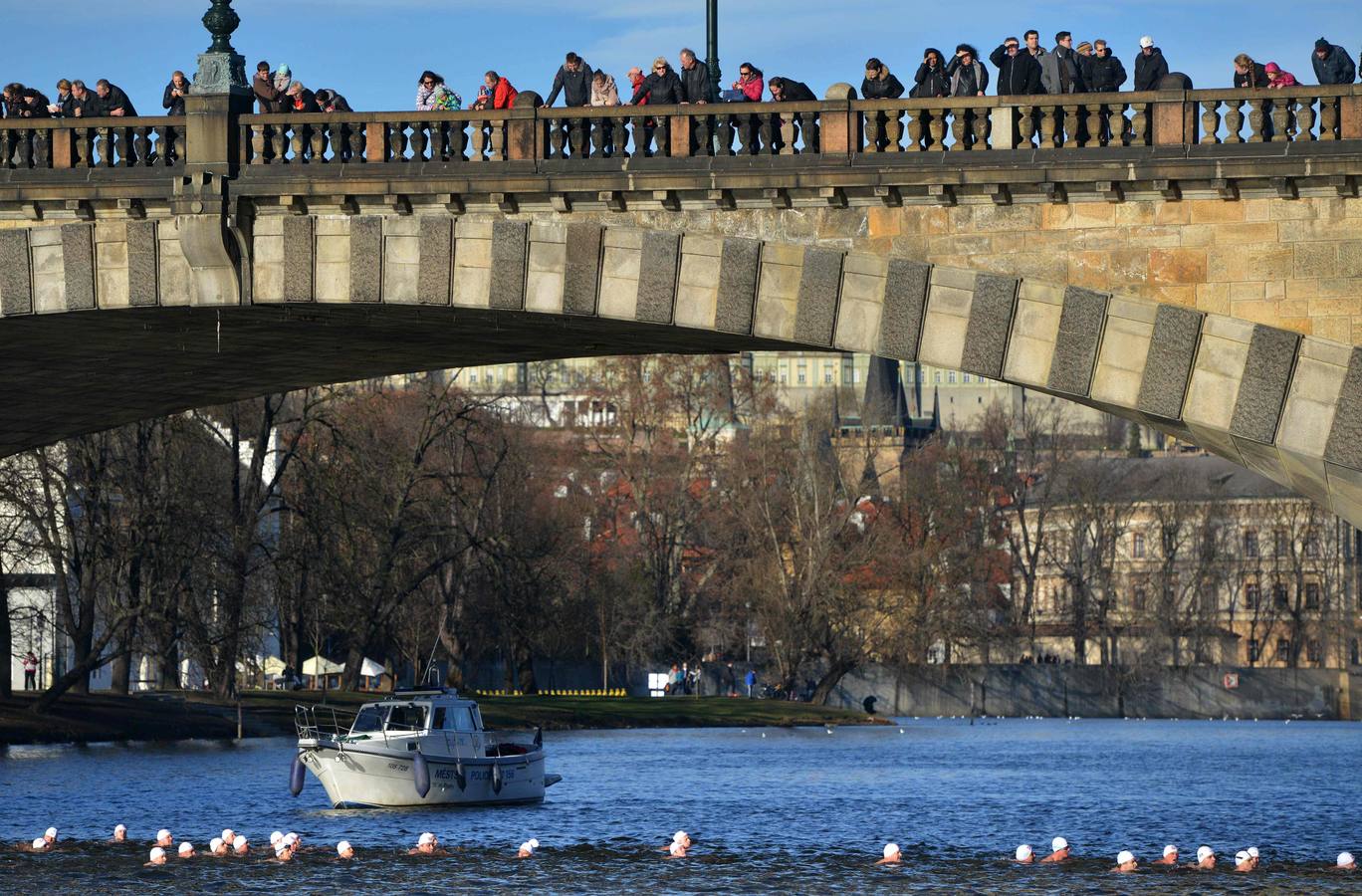 Chapuzón navideño... y helado