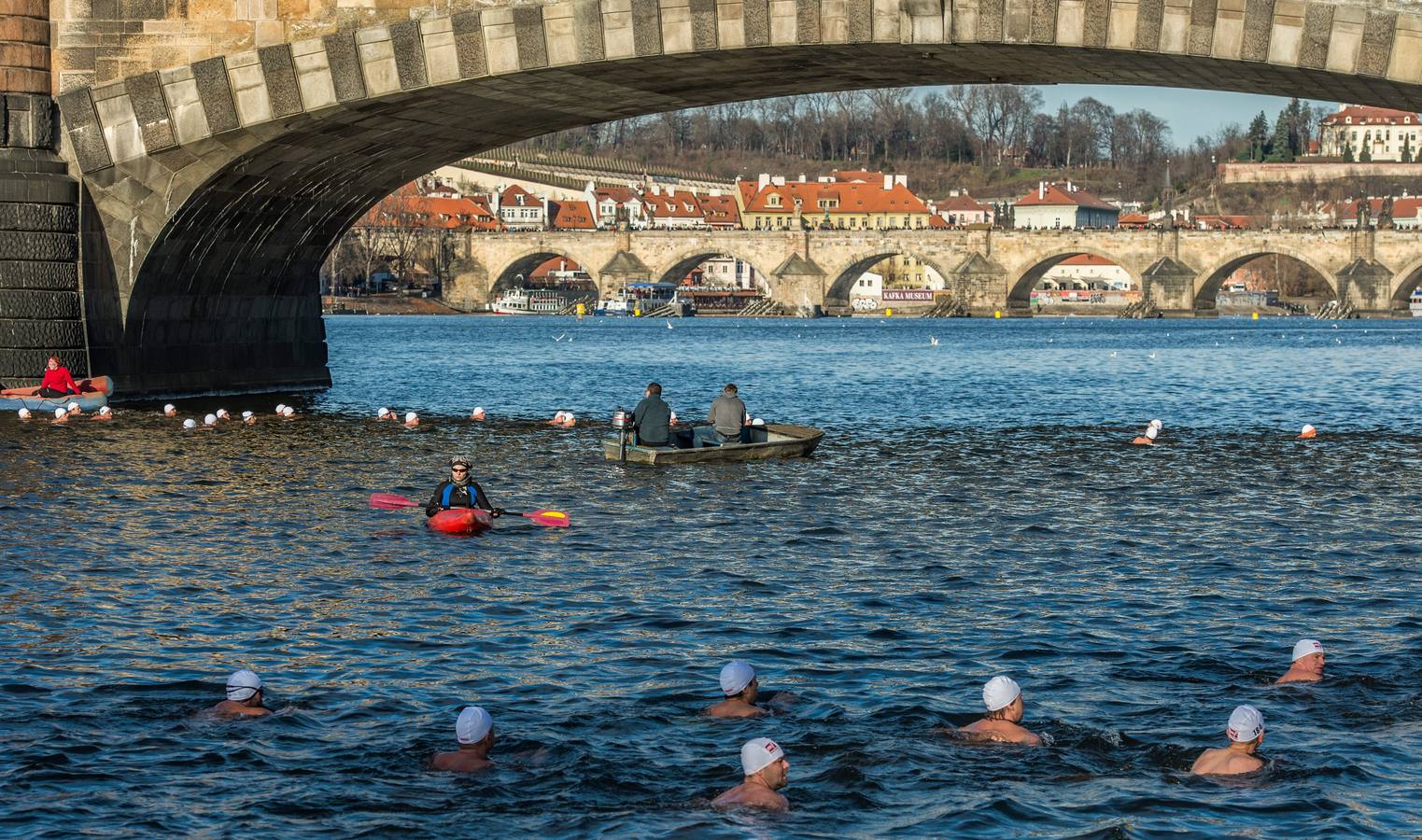 Chapuzón navideño... y helado