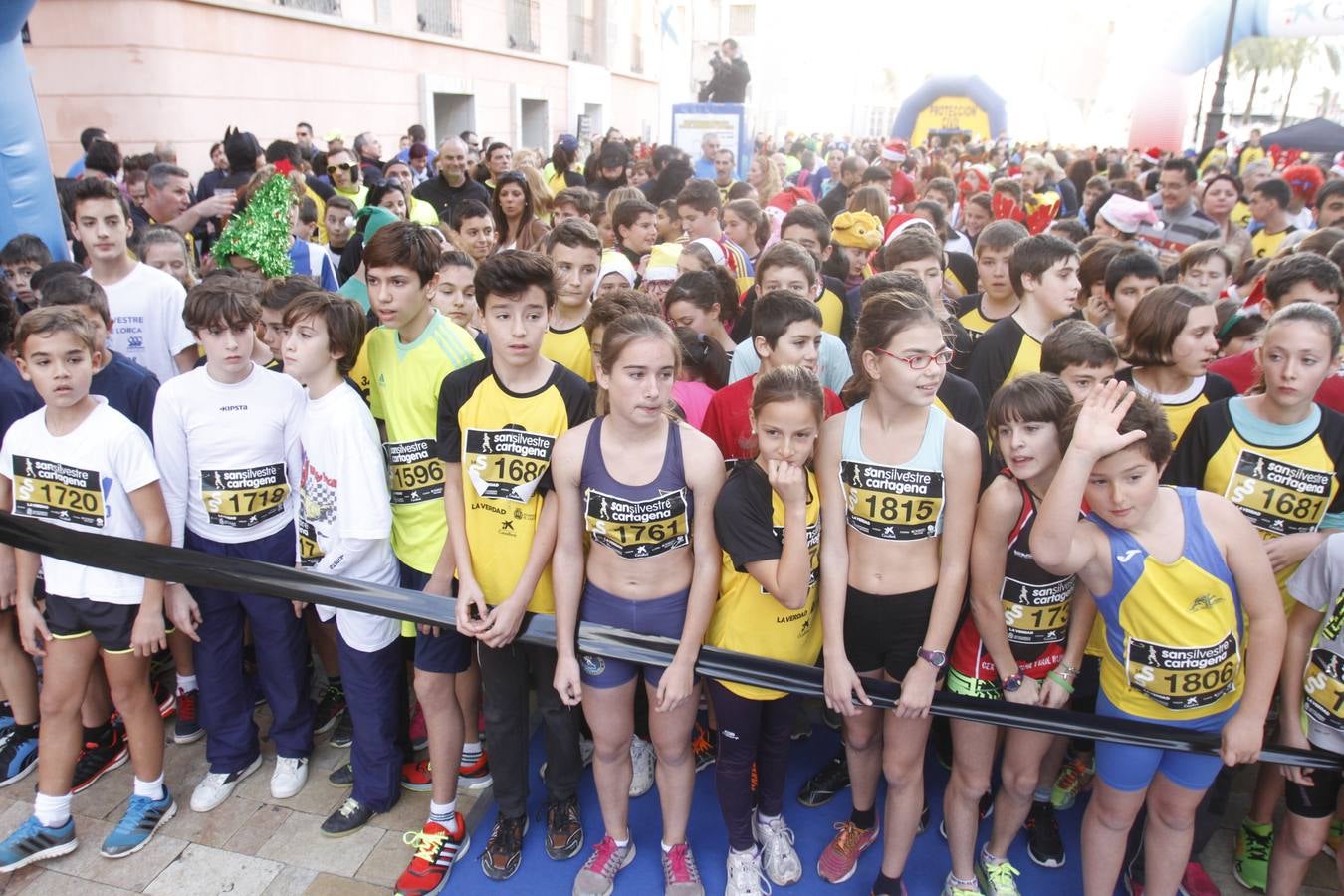 Alevines e infantiles a la carrera en Cartagena