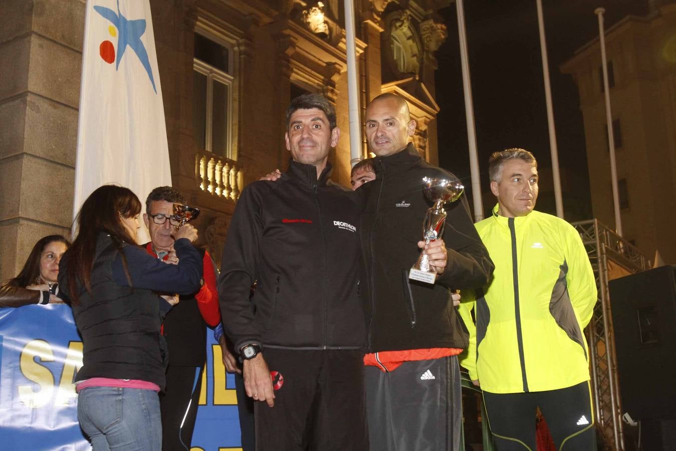 Podium de la San Silvestre de Cartagena 2015