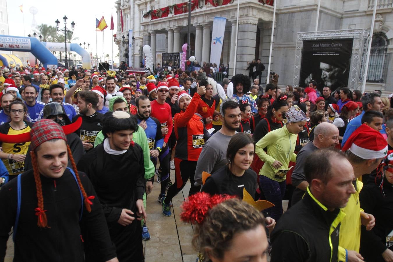 Primeros metros de la San Silvestre de Cartagena 2015