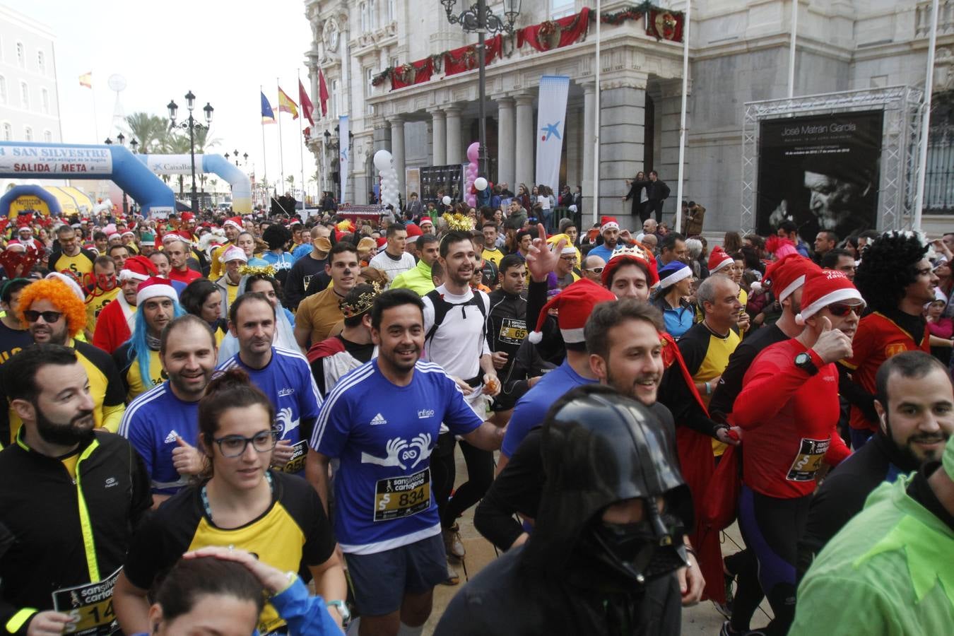 Primeros metros de la San Silvestre de Cartagena 2015