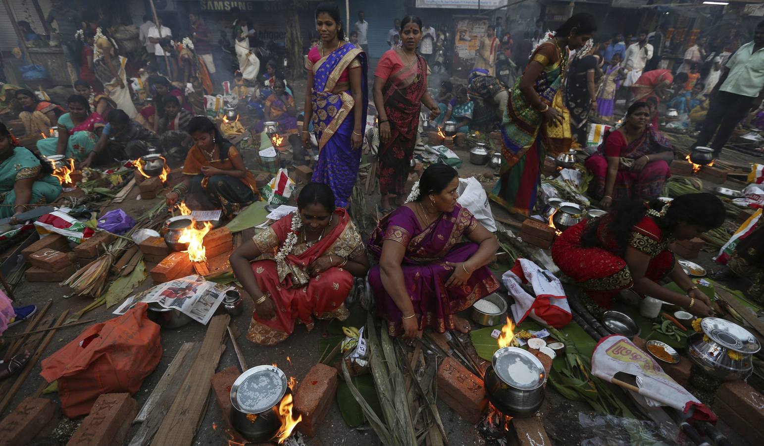 Bombay celebra el Festival del Pongal