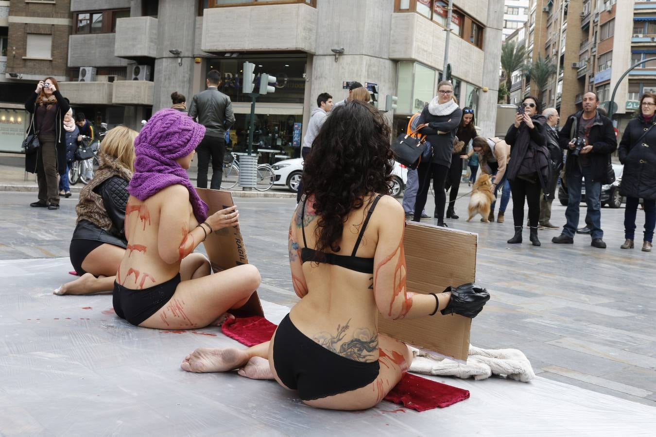Protesta contra la industria peletera en Murcia