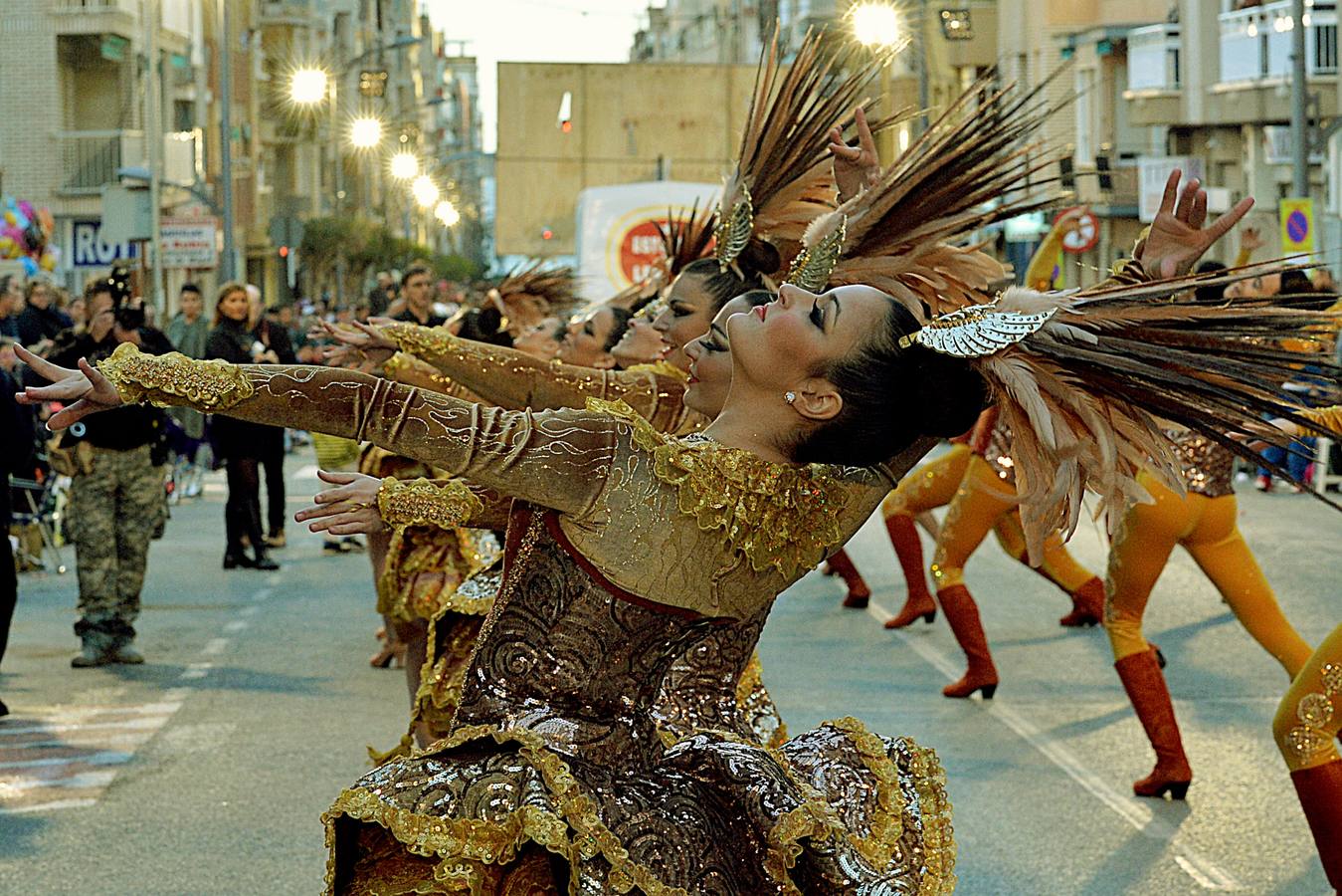 Belleza y plumas contra el viento