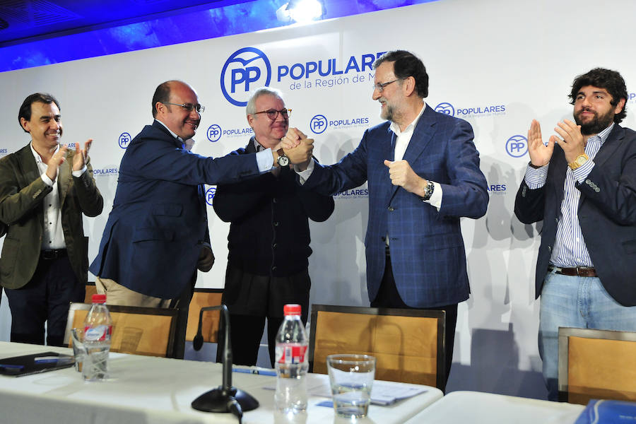 Mariano Rajoy preside la Junta Directiva del PP en la Región