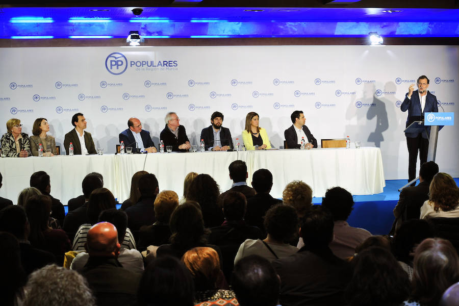 Mariano Rajoy preside la Junta Directiva del PP en la Región