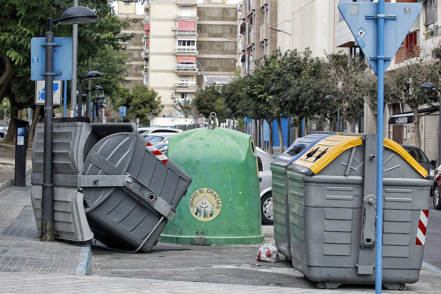 El temporal deja fuertes rachas de viento en Alicante