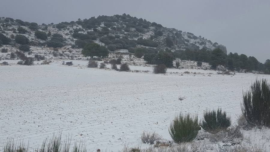 Moratalla recibió las primeras nieves del año.