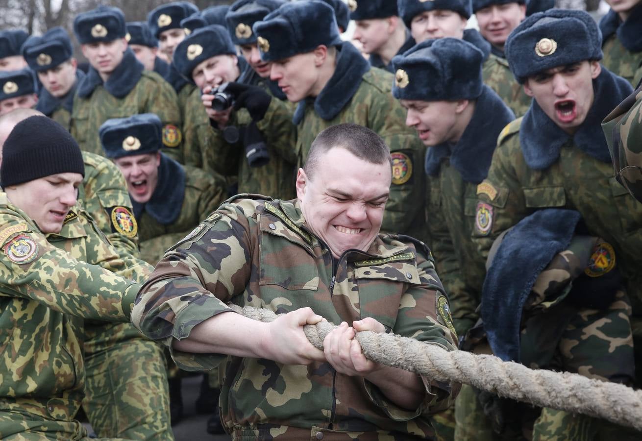 Demostración de fuerza para despedir el invierno