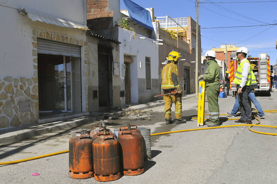 Incendio en un taller de calzado en Elche