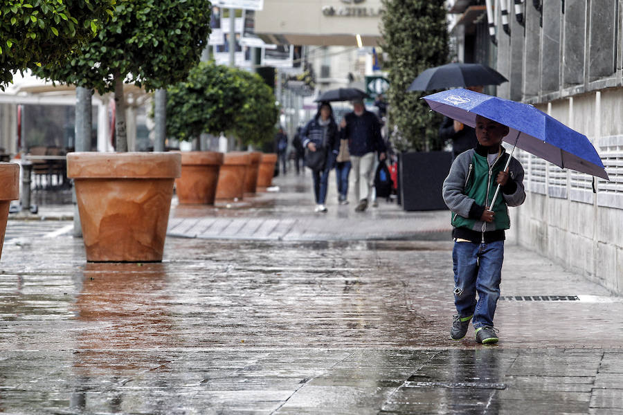 Día lluvioso en Alicante