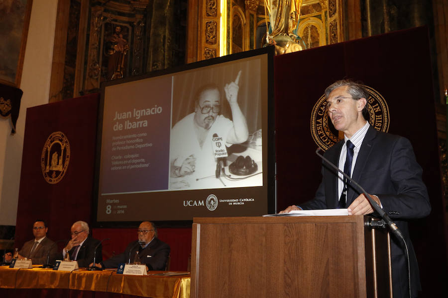 Juan de Ibarra, profesor honorífico de periodismo deportivo en la UCAM