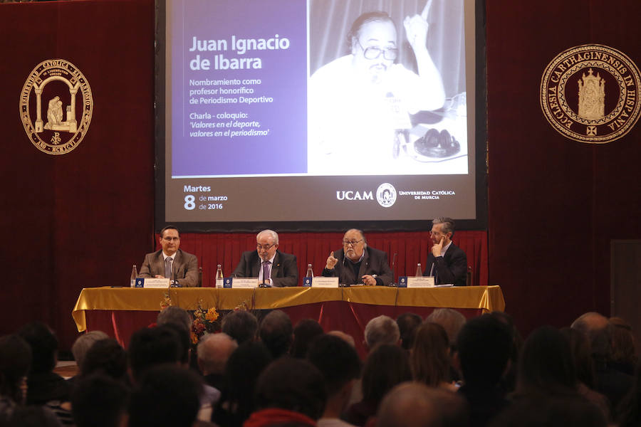 Juan de Ibarra, profesor honorífico de periodismo deportivo en la UCAM