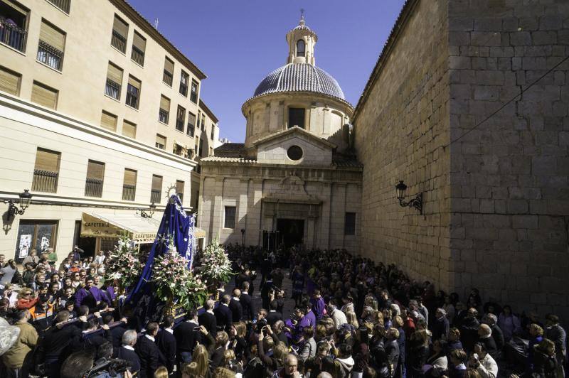 La bajada de la Virgen de los Dolores a San Martín anticipa los actos de la Semana Santa de Callosa